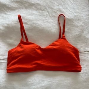 Athleta Elation orange sports bra